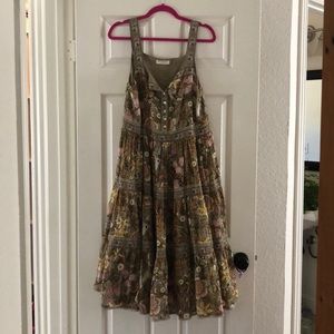 Spell jungle midi dress, S